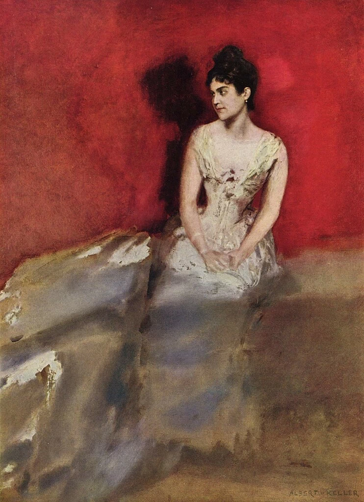 Ritratto della moglie dell'artista, 1887 - Neue Pinakothek